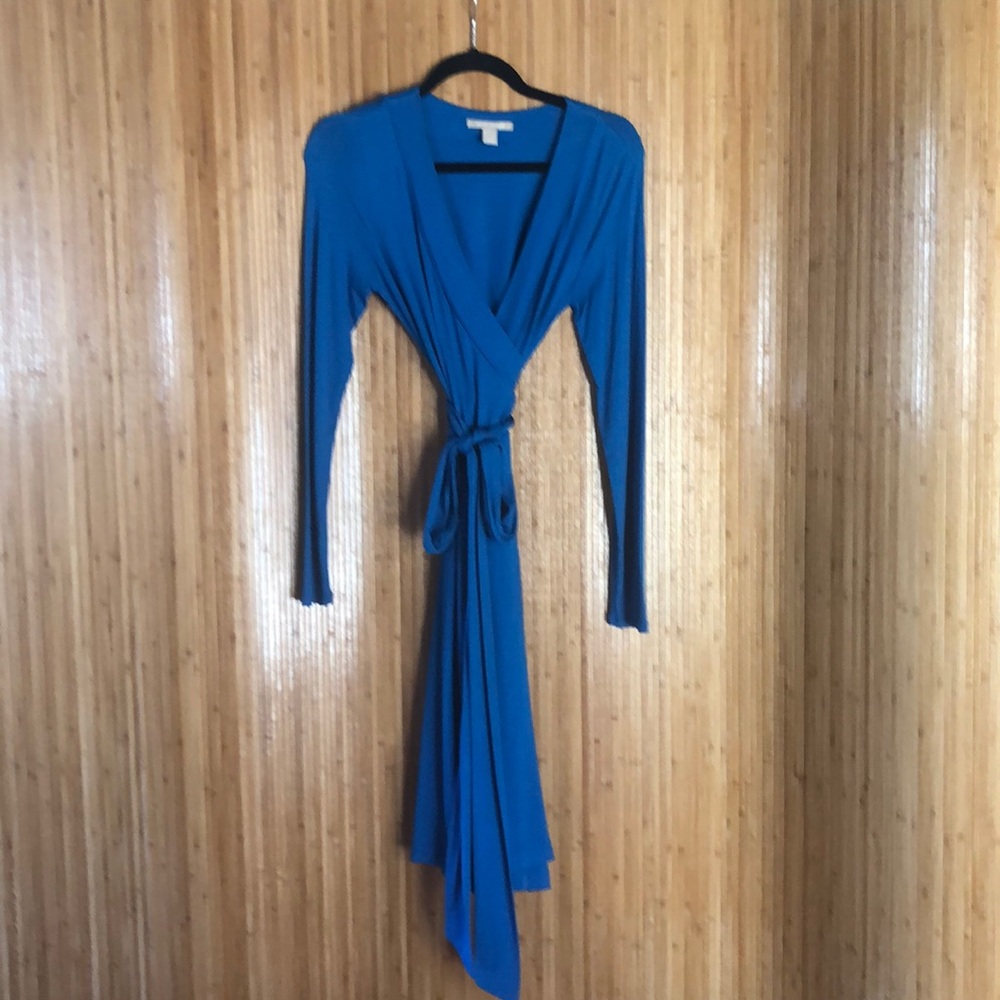 Beautiful Aqua blue wrap dress.